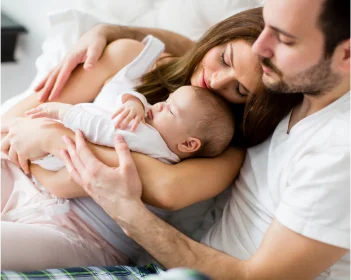 Parents avec un bébé